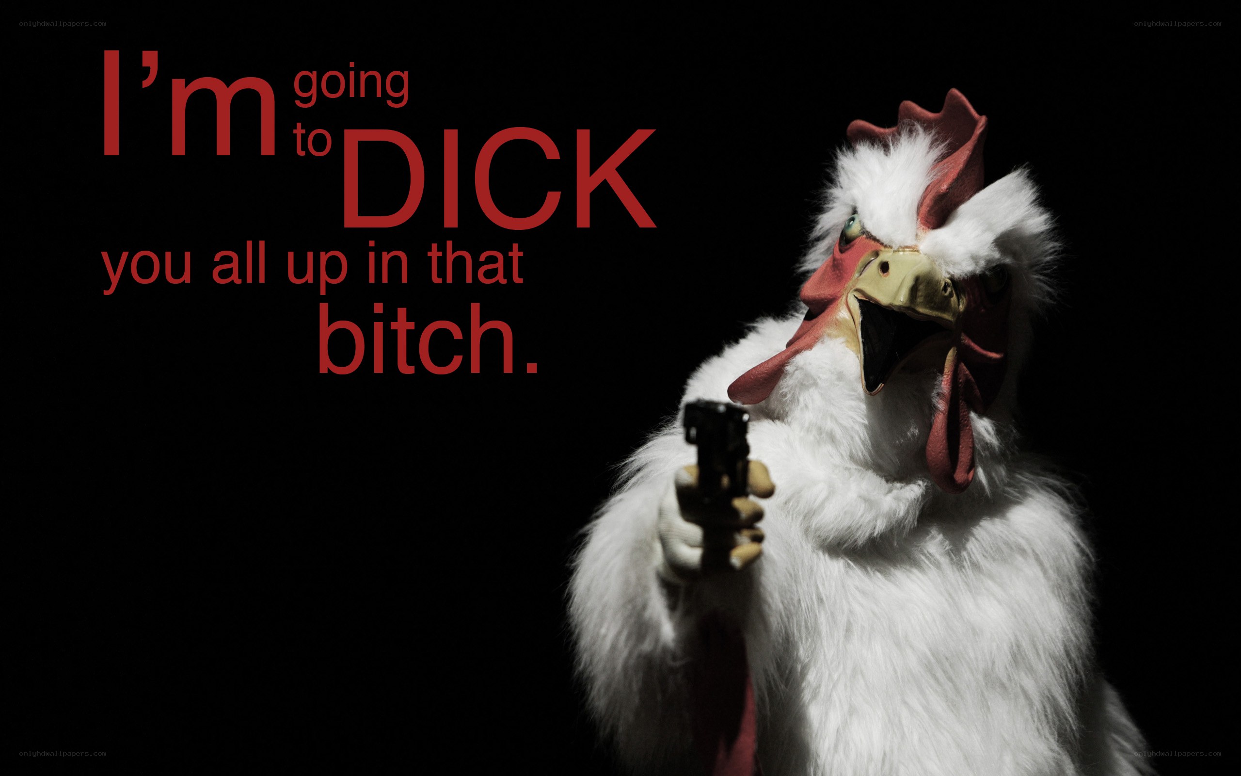 chicken with gun meme