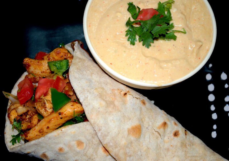 Chicken Wrap with Dip
