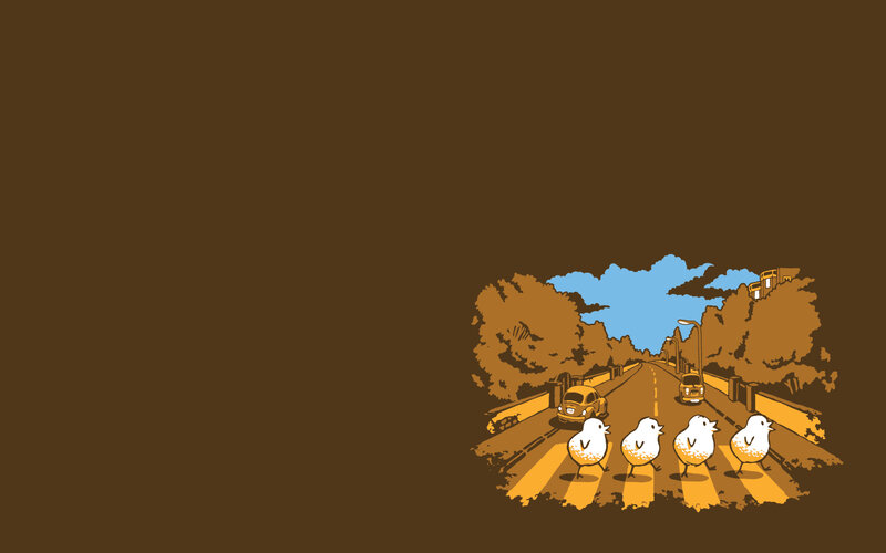 chickens crossing the road