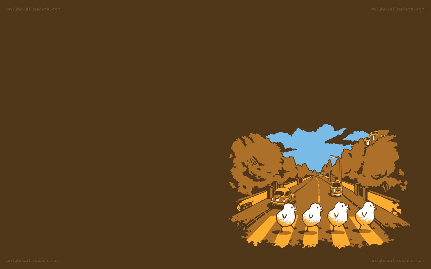 chickens crossing the road