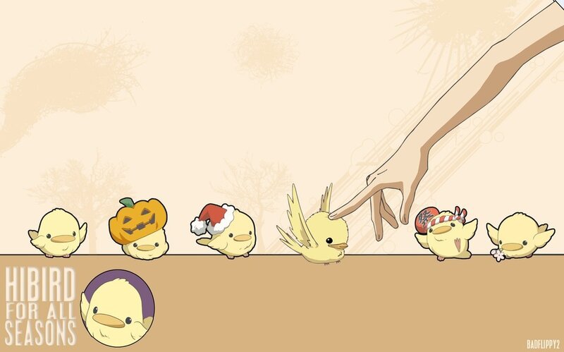 Chickens in Seasonal Hats