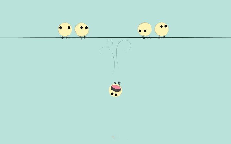 Chickens on a wire