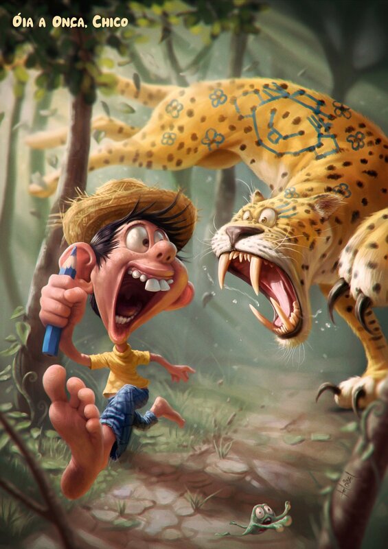 Chico Running from Jaguar