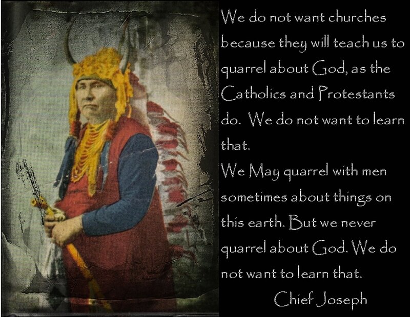 Chief Joseph Portrait — Yellow
