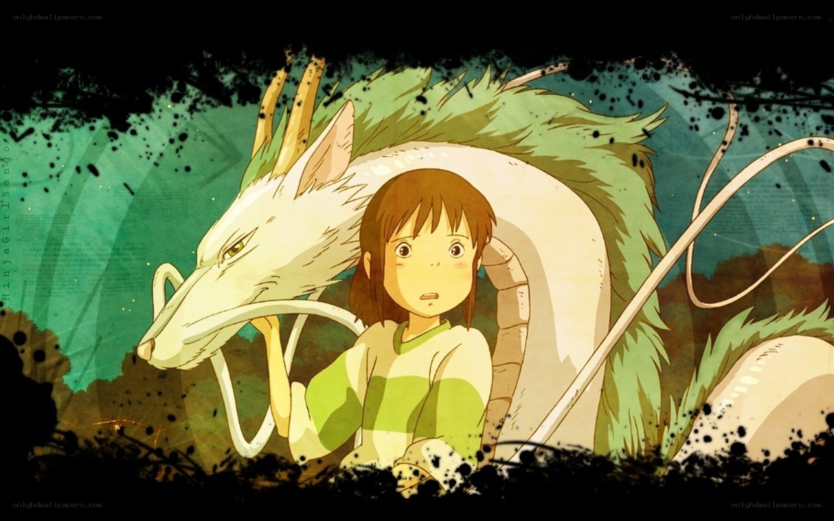 Chihiro and Haku from Spirited Away