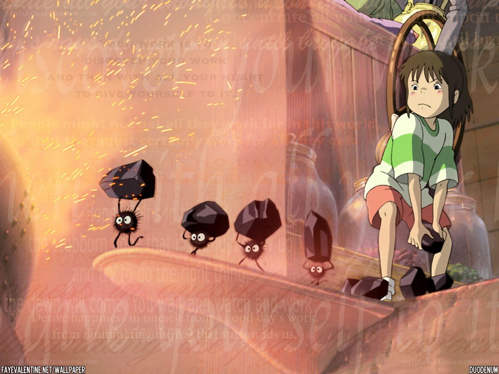 Chihiro and soot sprites