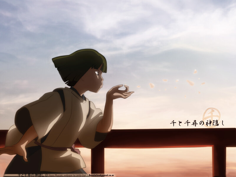 Chihiro blowing petals