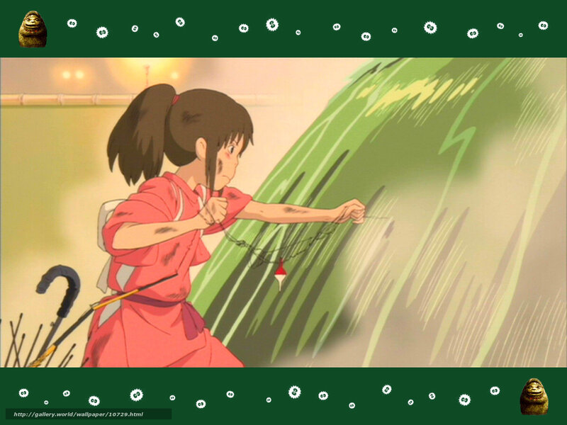 Chihiro fishing in a giant wave