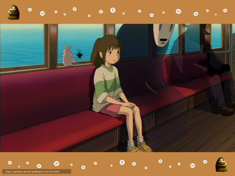Chihiro on the train