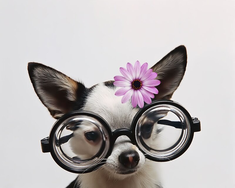 Chihuahua with Glasses