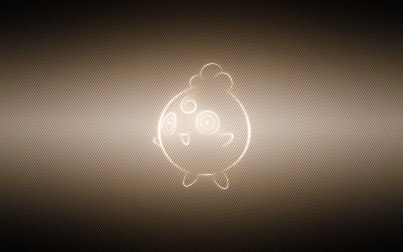 Chikorita glowing outline