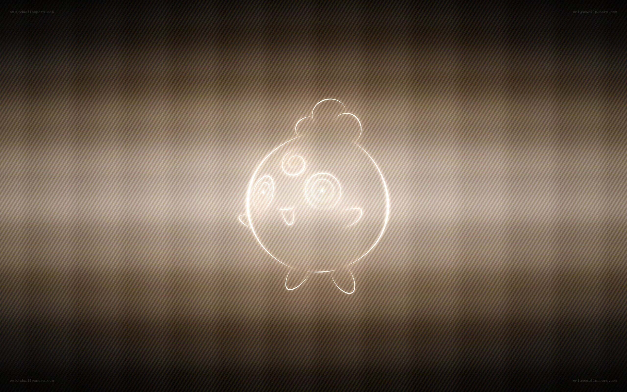 Chikorita glowing outline