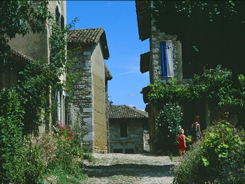 Child and Adult in Alley