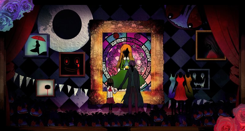 Child and Figure in Stained Glass