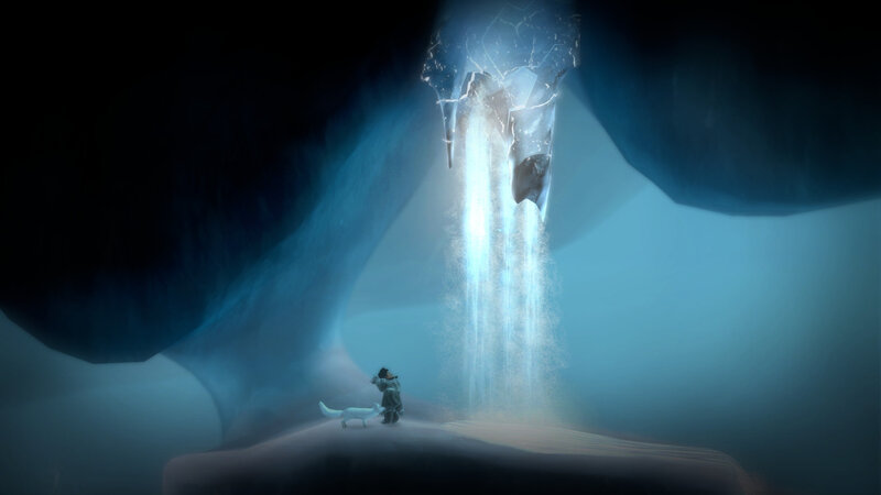 Child and Fox in Cave