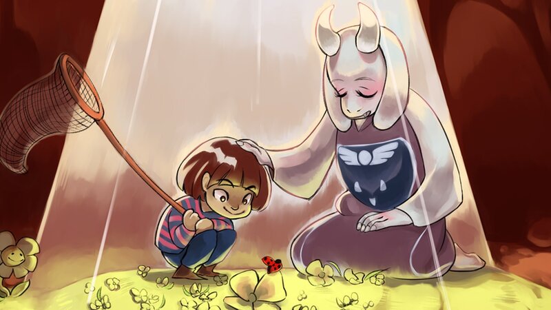 Child and Goat-like Creature