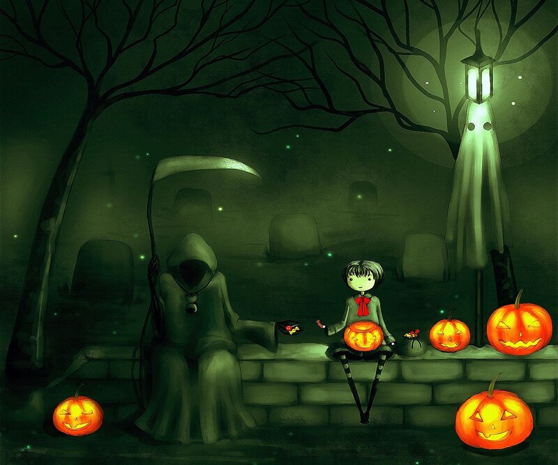 Child and Grim Reaper