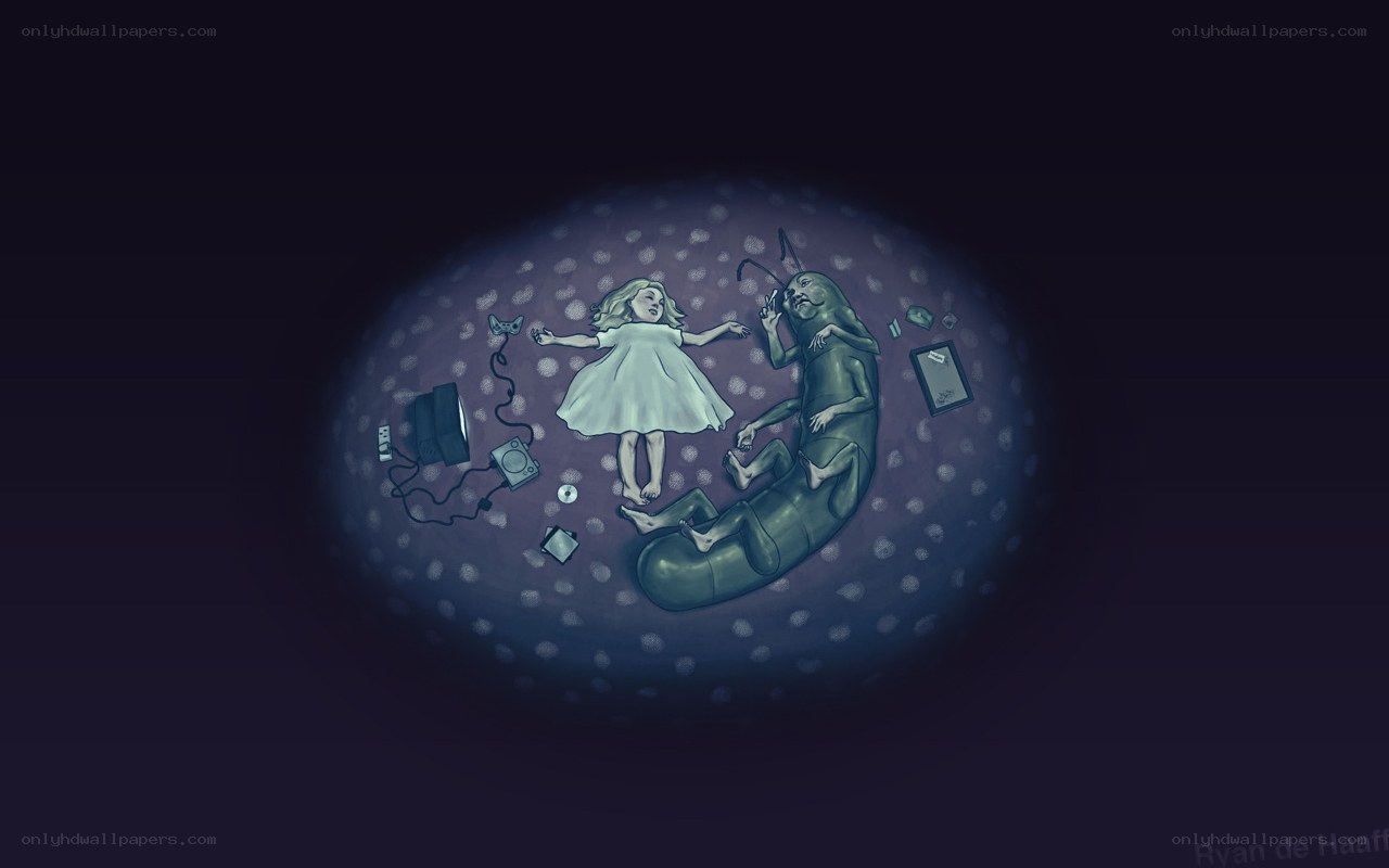 child and insect in dream