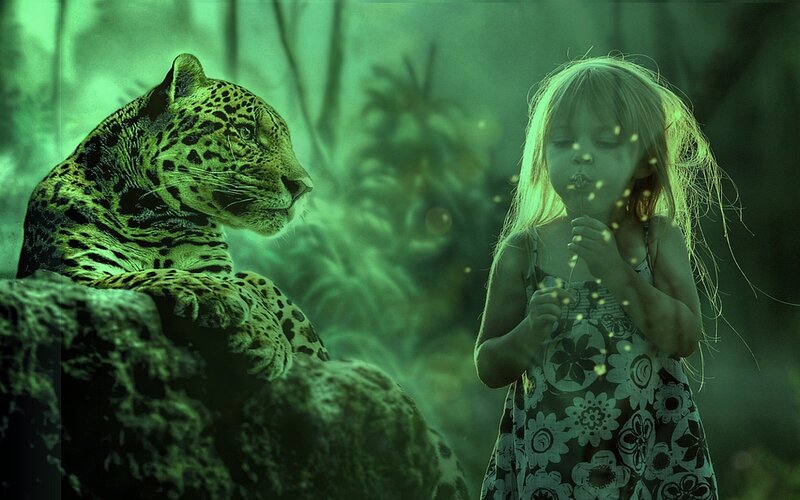 Child and Jaguar