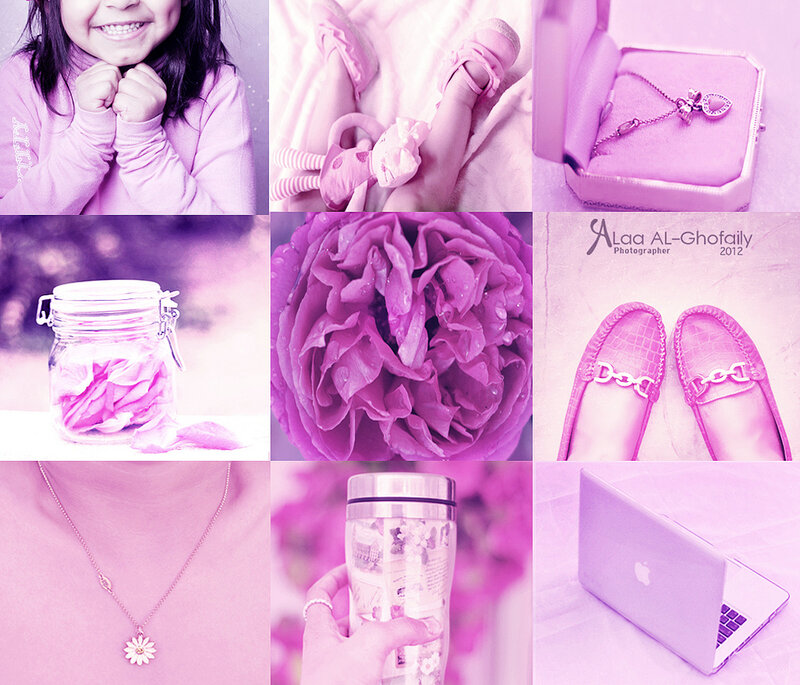 Child and Pink Objects