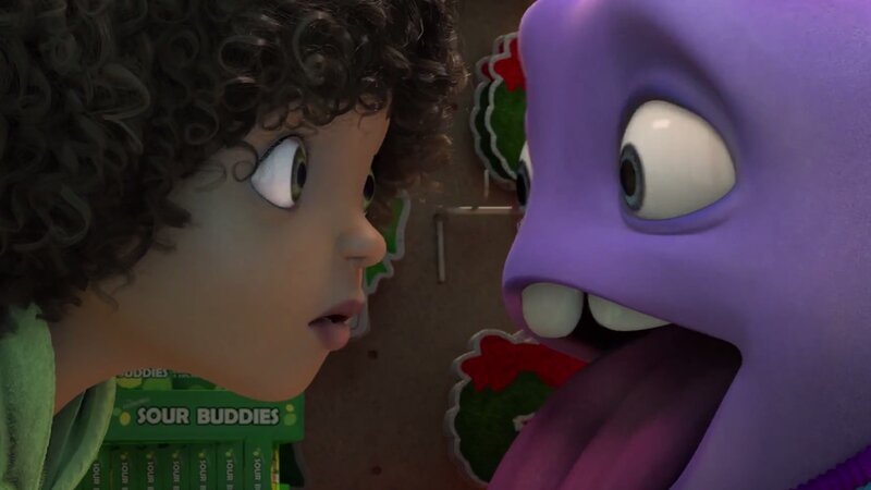 Child and Purple Alien