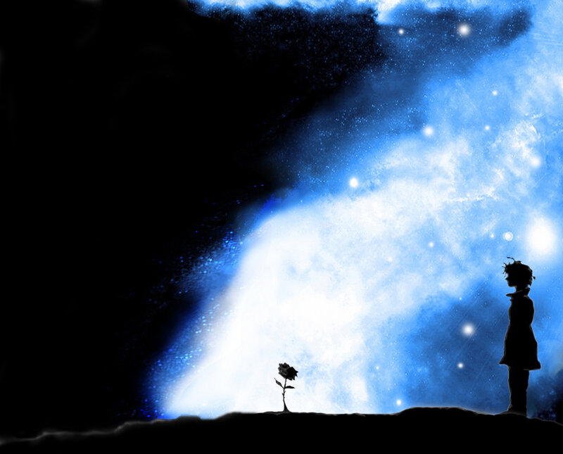 Child and Rose on Planet