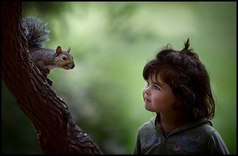 Child and Squirrel