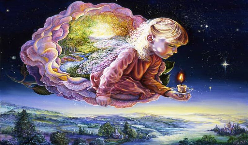 Child Angel Flying