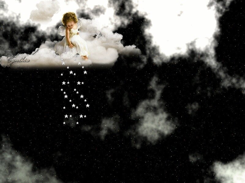 Child Angel on Cloud