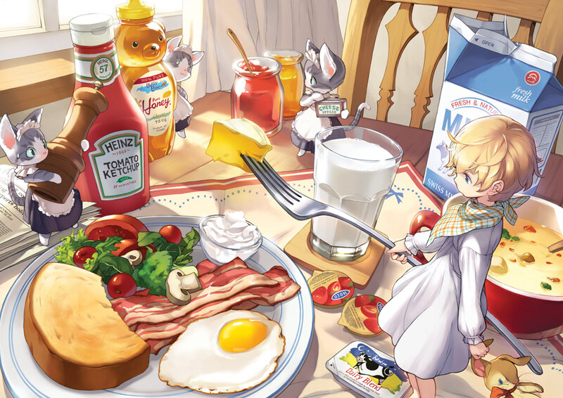Child at Breakfast Table
