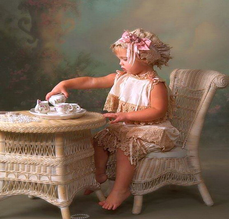 Child at Tea Party