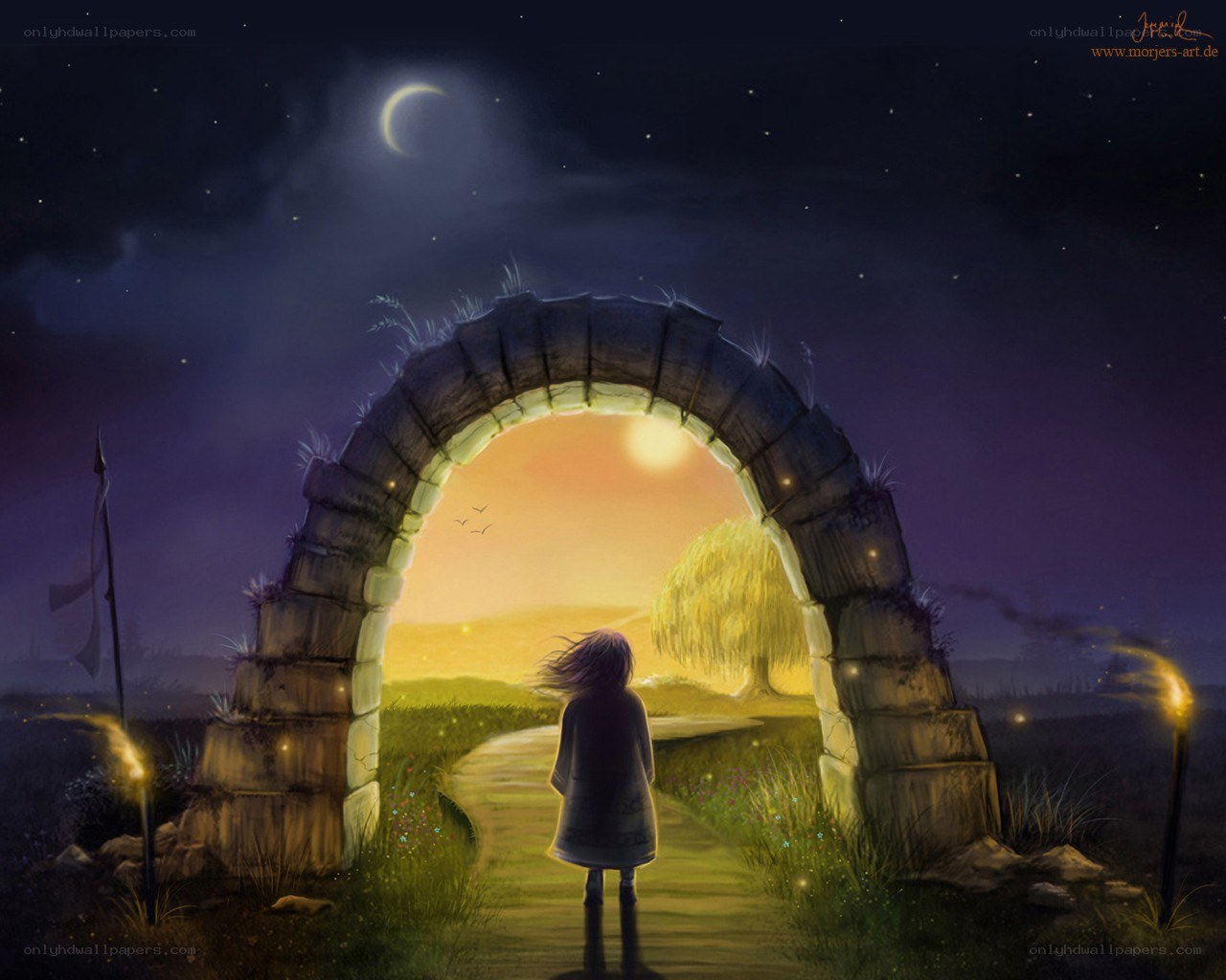 Child at the archway