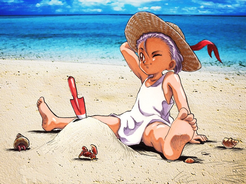 child at the beach