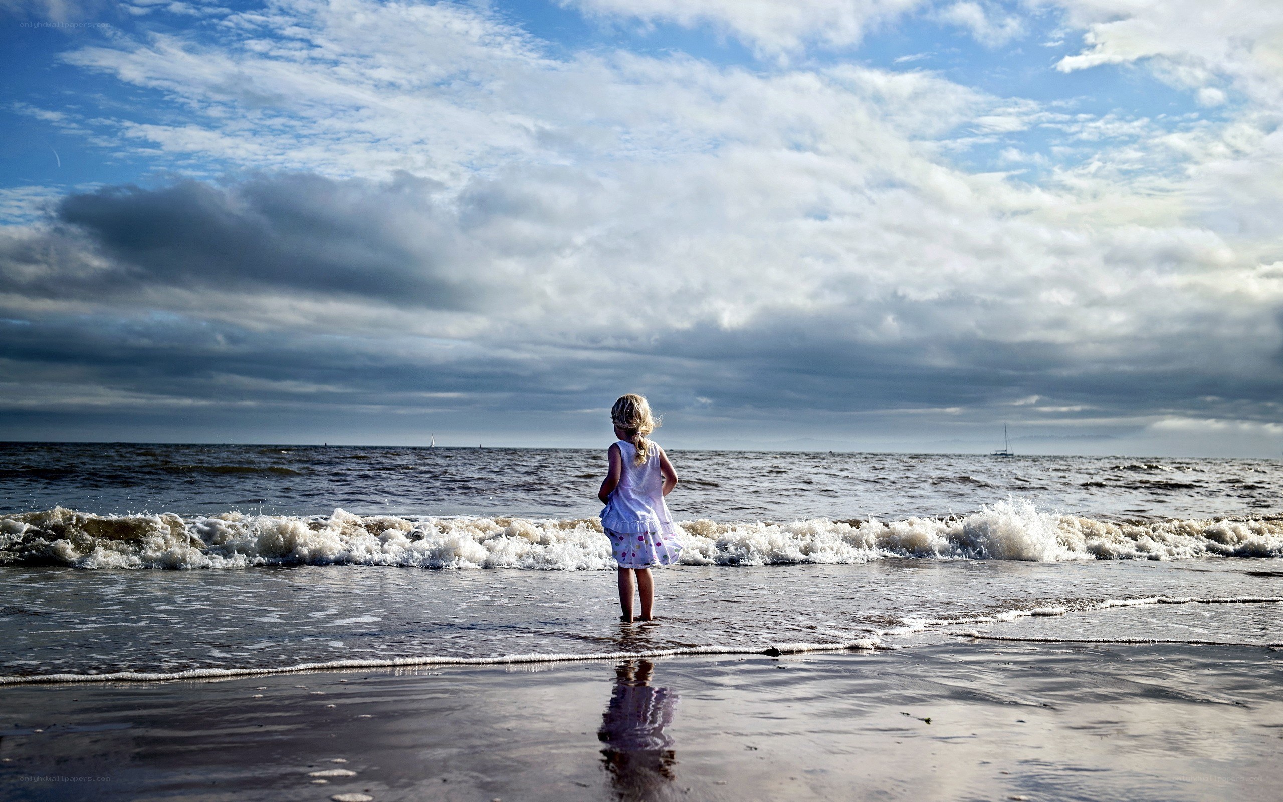 child at the beach