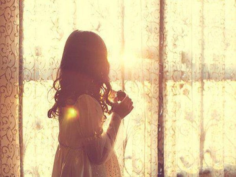 Child at Window — Yellow