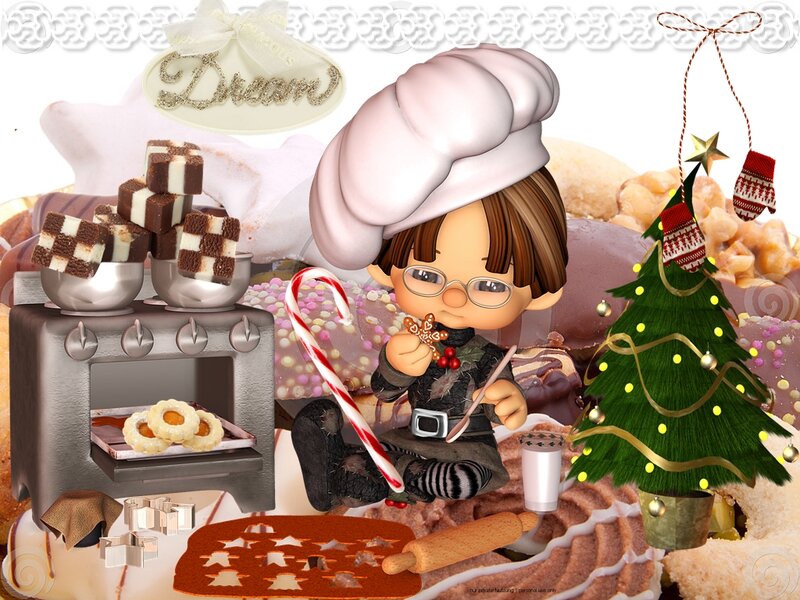 Child Baker with Cookies