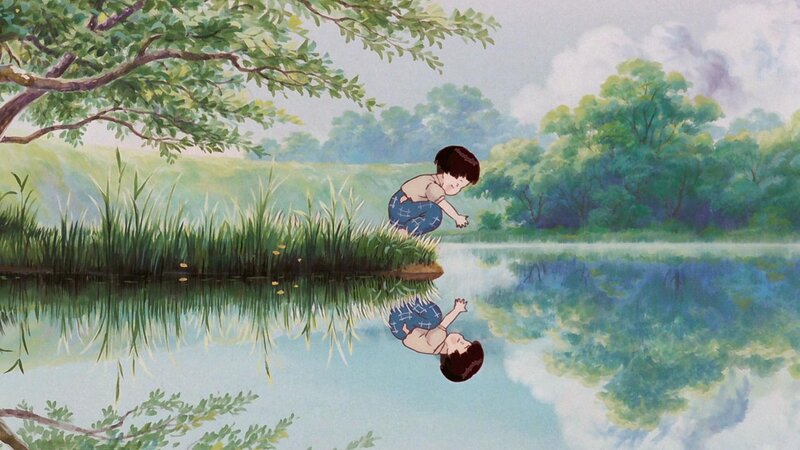 Child by a Pond