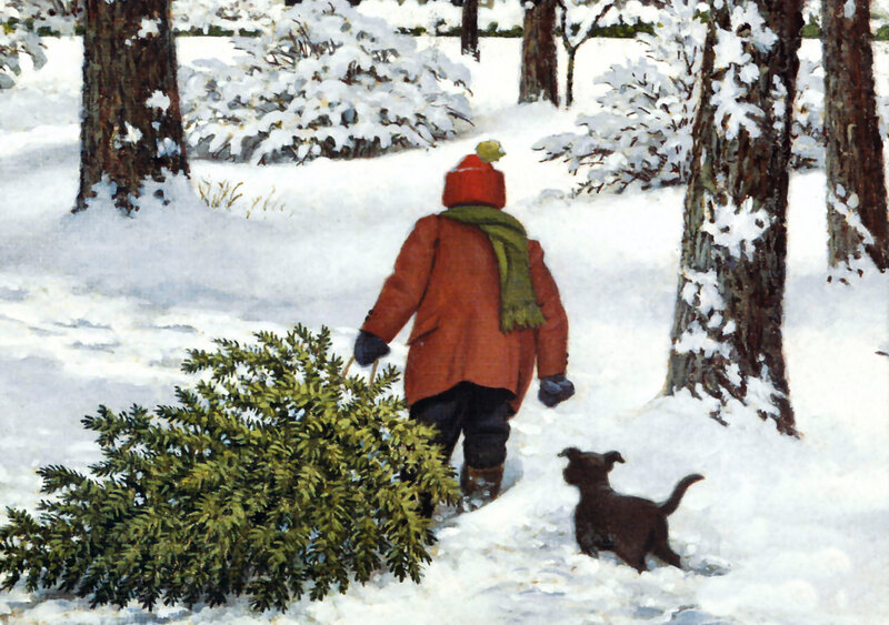 Child Carrying Tree — White
