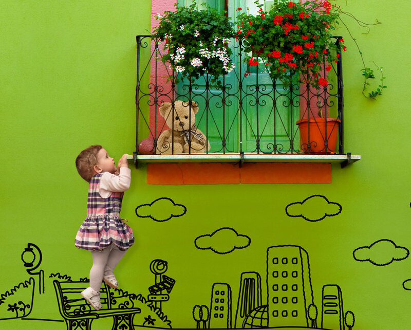 Child Climbing Wall