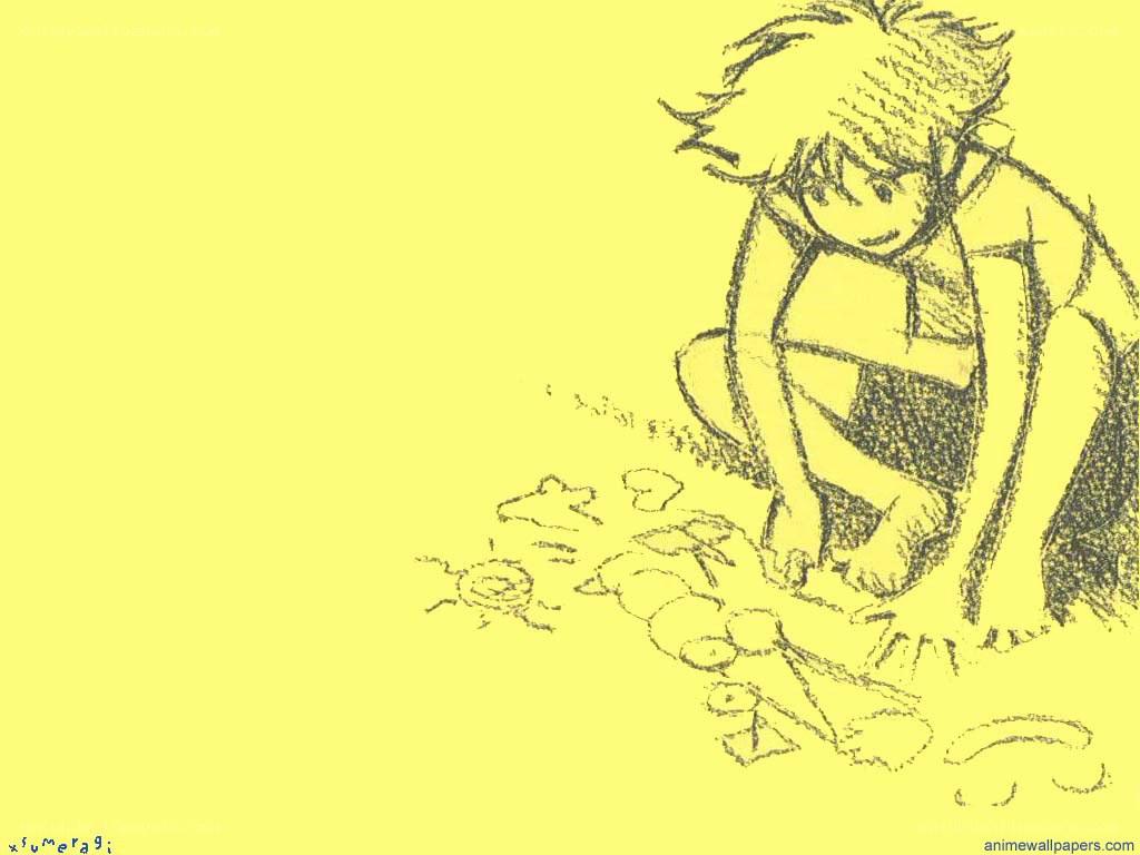 child drawing on the ground