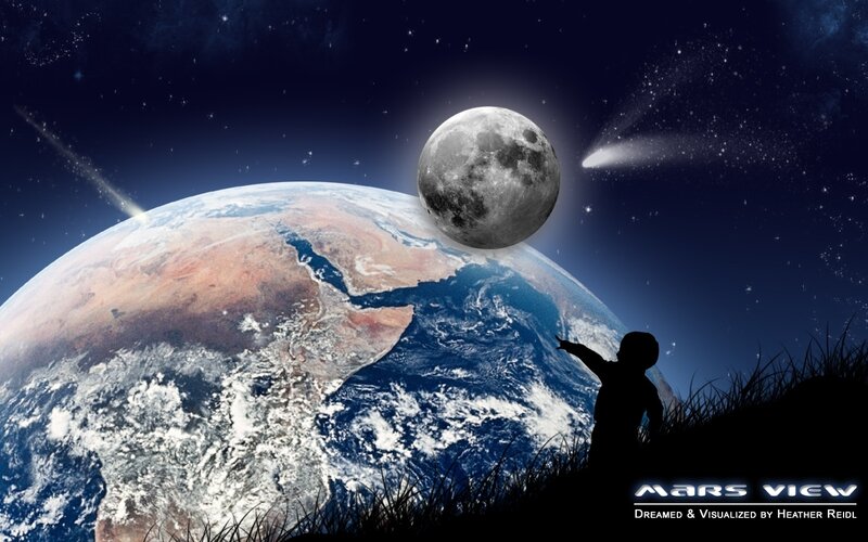 Child dreams of space