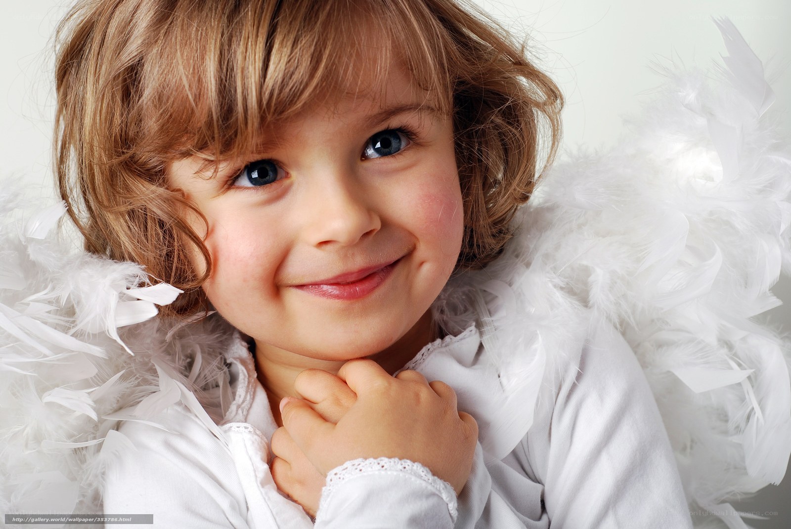 child dressed as an angel