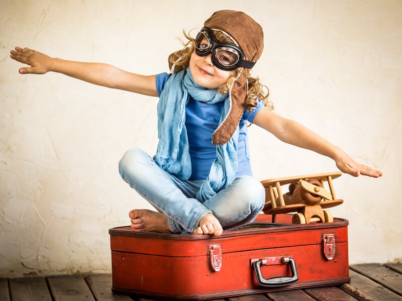 Child Dressed as Pilot