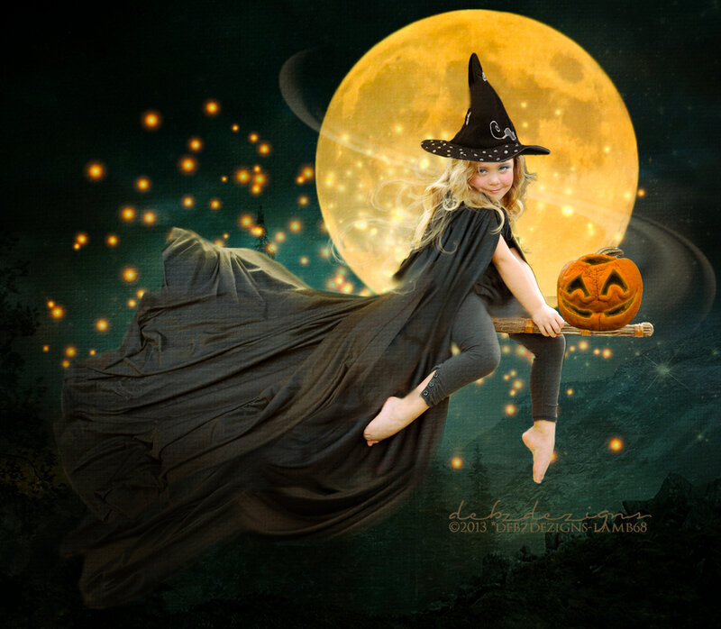 Child Dressed as Witch
