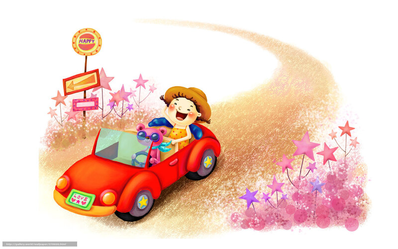 Child Driving Car