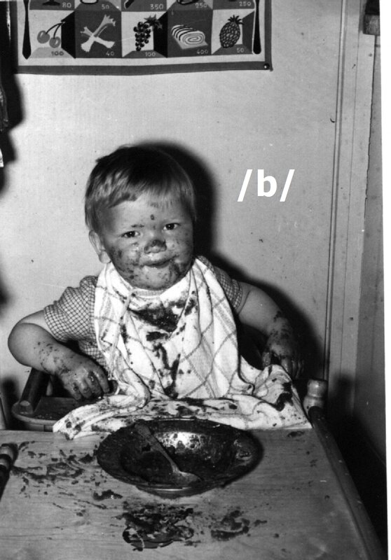 child eating messily