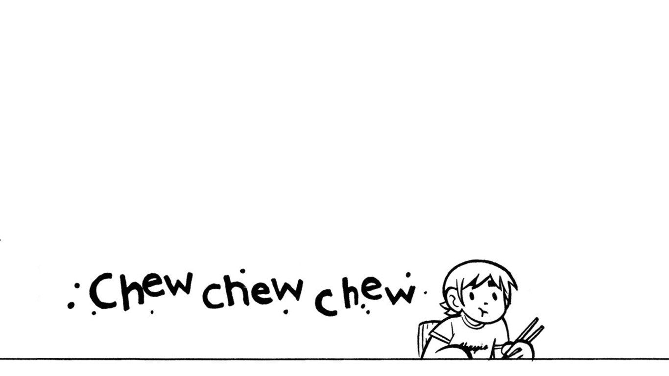child eating with chopsticks
