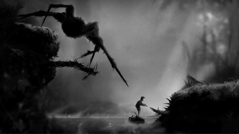 Child Facing Giant Creature — Black