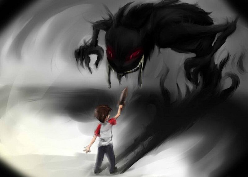 Child Facing Monster
