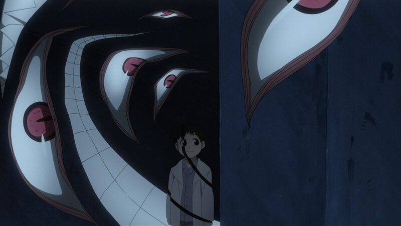 child facing monstrous entity